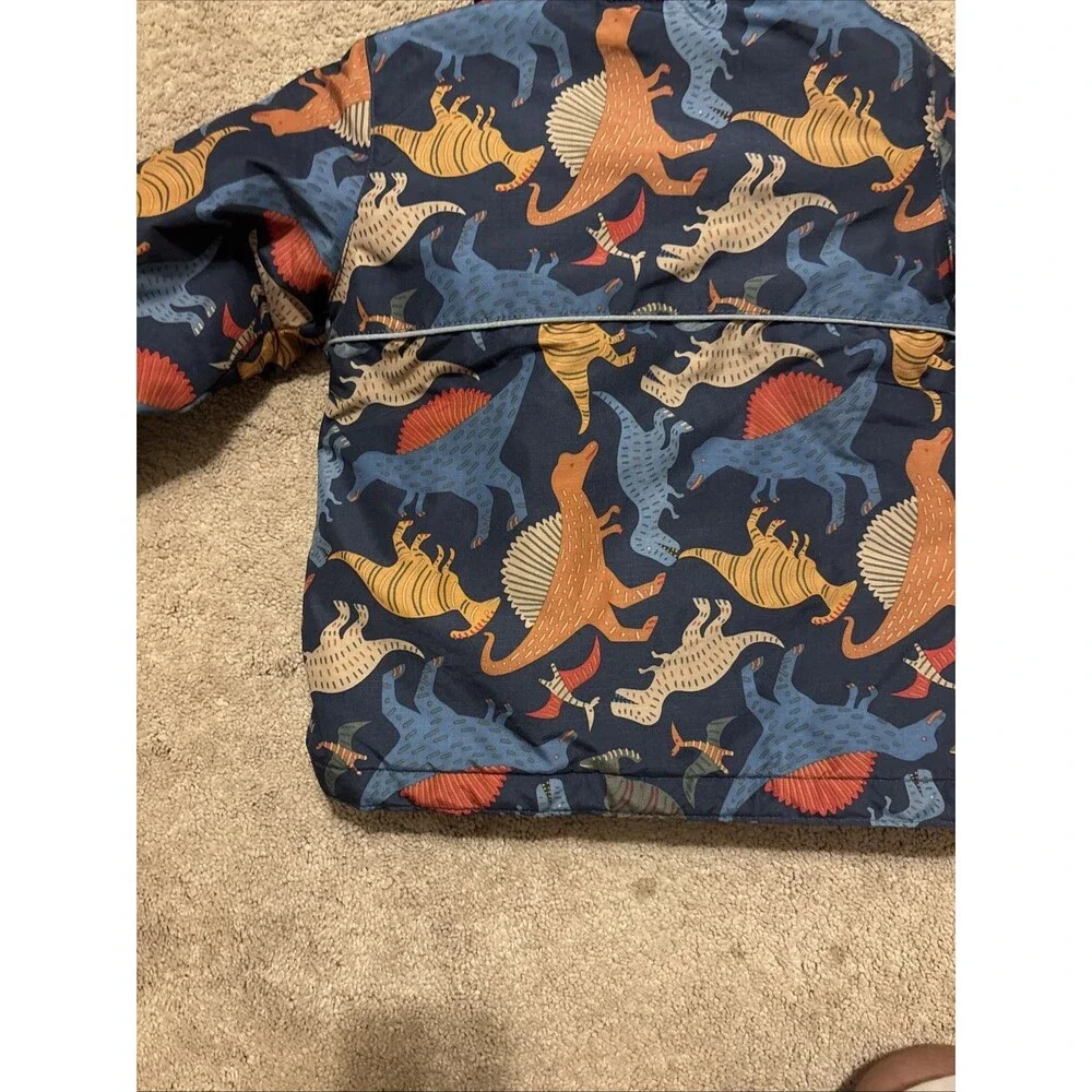 The Children's Place Boys Dinosaur Print 3 in 1 Hooded Blue Orange 3T